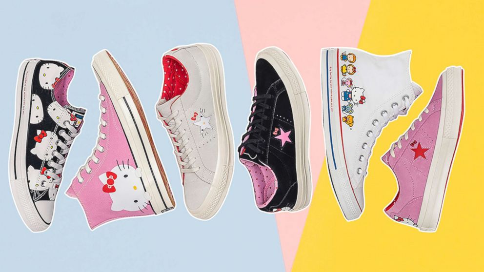 hello kitty converse pink high tops
