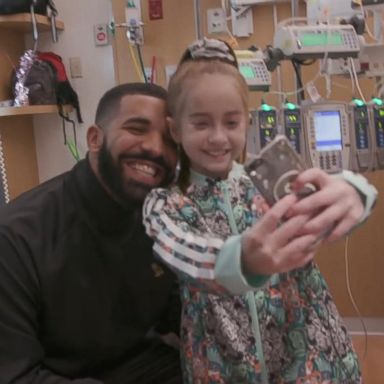 VIDEO: Drake visits young heart transplant patient from Kiki challenge