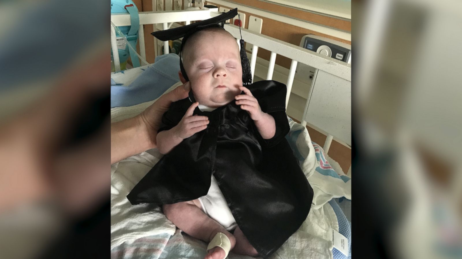 VIDEO: Baby 'graduates' from NICU in full cap and gown, bought from a Build-A-Bear store