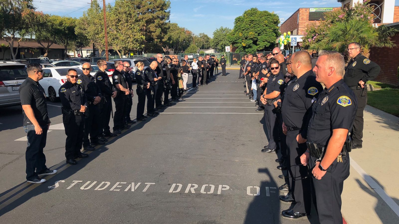 VIDEO: Police escort boy of late officer to first day of kindergarten