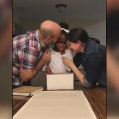 VIDEO: Girl has priceless reaction to adoption news