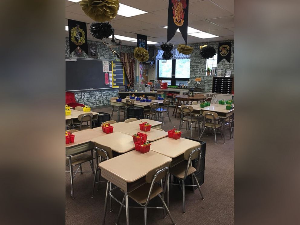 Teacher's Harry Potter-Themed Classroom Gets Kids Off to a Wizardry Start  in School - ABC News