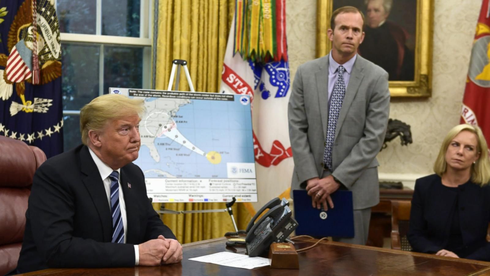 VIDEO: Trump faces backlash for comments on Hurricane Florence prep