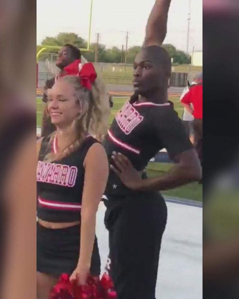 This Cheerleader S Epic Routine Is All The School Spirit You Need Abc News - roblox cheer uniform id