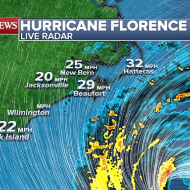 VIDEO: Tracking the path of Hurricane Florence 