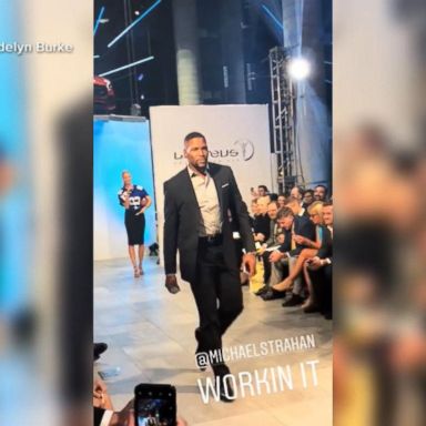 VIDEO: Watch Michael Strahan work the runway