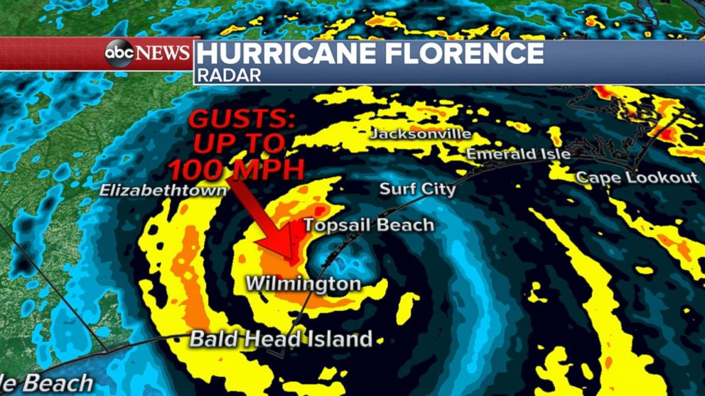 Video Tracking the latest path of Hurricane Florence ABC News