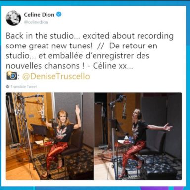 VIDEO: Celine Dion says she's working on new music