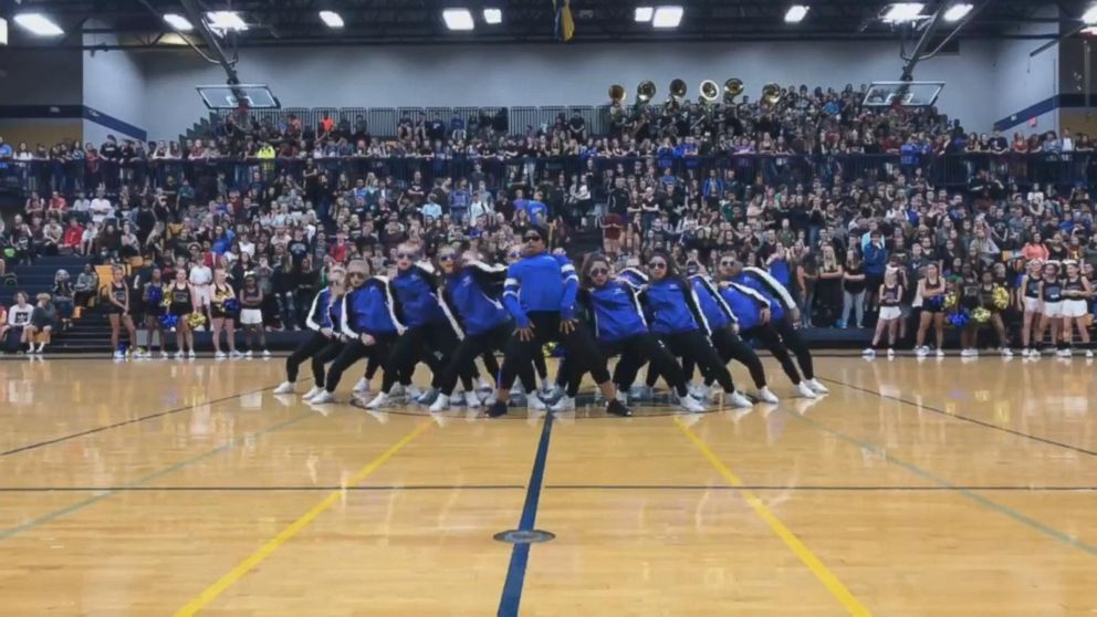 VIDEO: Principal slays 'Level Up' challenge at school pep rally  