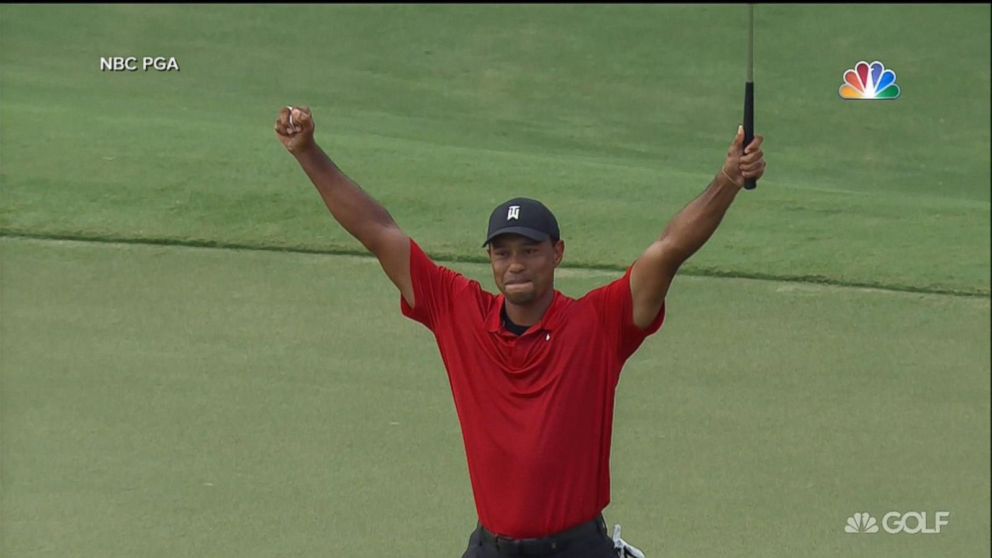 Tiger Woods Wins 1st Tournament In Over 5 Years Abc News Buffering