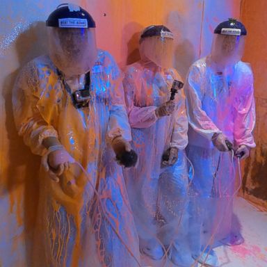 VIDEO: This paint bomb escape room is a blast