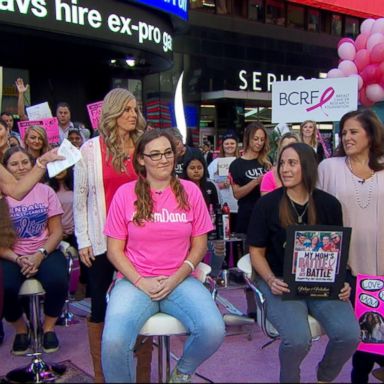 VIDEO: Women donate their hair to breast cancer survivors live on 'GMA'