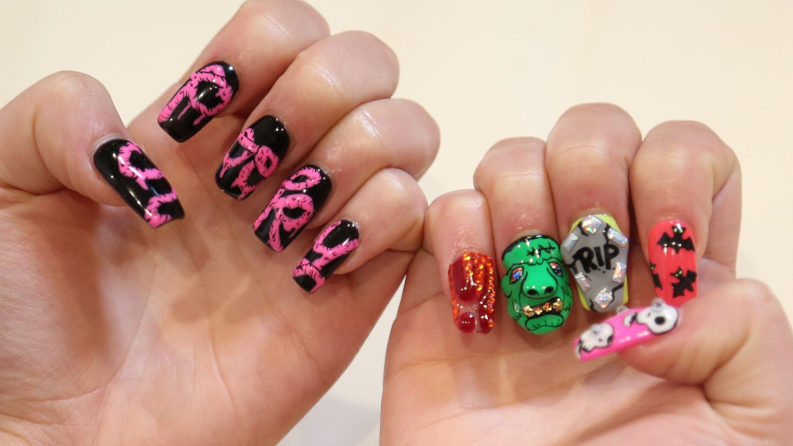 VIDEO: These spooky nails will get you in the Halloween spirit