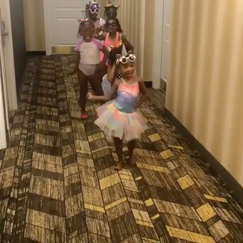 VIDEO: Little girls' song on the way to the pool is all you need to brighten your day