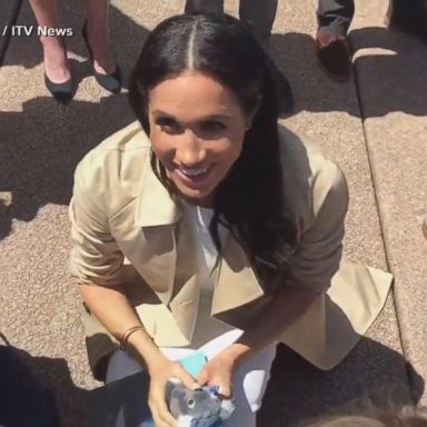 VIDEO: Prince Harry, Meghan Markle receive baby gifts in Australia 