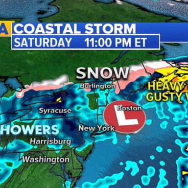 VIDEO: Nor'easter takes aim at East Coast