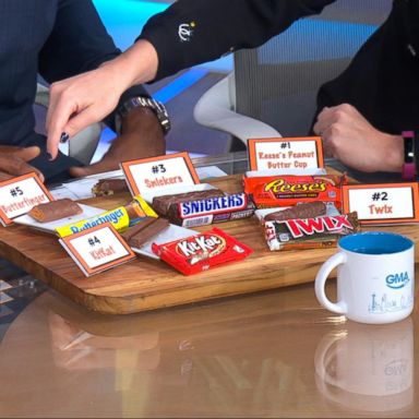 VIDEO: Michael Strahan and Sara Haines take the top Halloween candy taste test