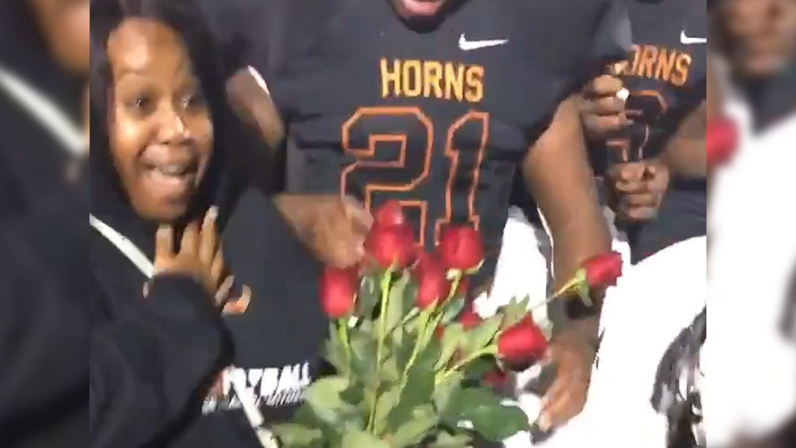 VIDEO: High school football coach pulls off sweet proposal with the help of his players