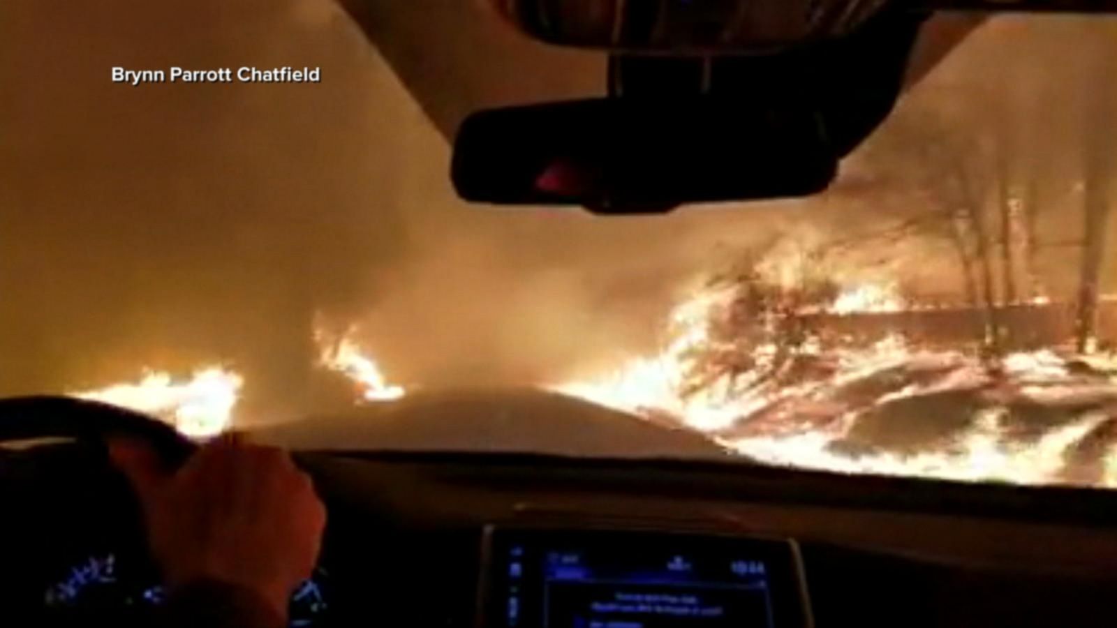 VIDEO: California fire evacuees get stuck in gridlock, surrounded by fire