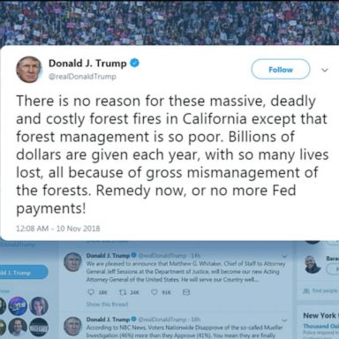 VIDEO: Trump faces backlash for response to California fires