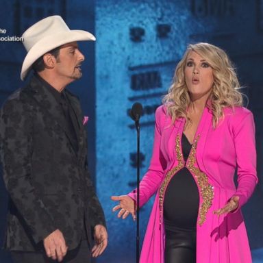 VIDEO: Carrie Underwood reveals baby's sex at CMAs