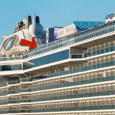 VIDEO: Woman falls off upper deck of cruise ship to her death