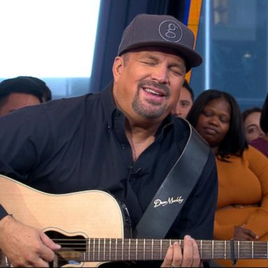 VIDEO: Garth Brooks gets emotional while dishing on his new song "Stronger Than Me"