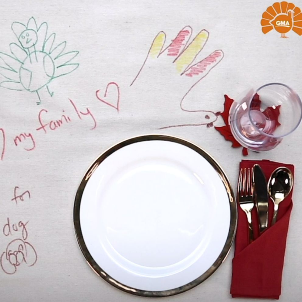 VIDEO: This DIY Gratitude Tablecloth will remind you to be grateful this Thanksgiving