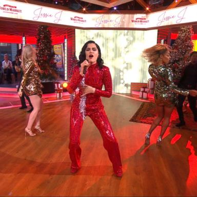 VIDEO: Jessie J performs 'Santa Claus is Coming to Town' on 'GMA' 