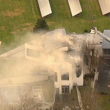 VIDEO: Mysterious New Jersey mansion fire investigated as homicide, arson