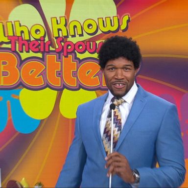 VIDEO: Michael Strahan wears full 70s game show host attire for a new 'GMA Day' game