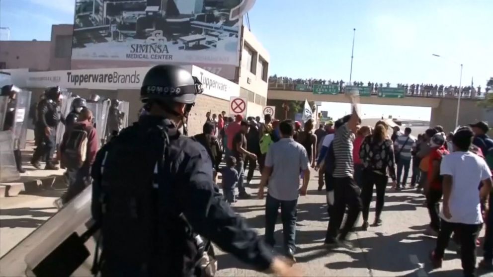 Us Mexico Border Reopened After Migrants Attempt To Breach - 