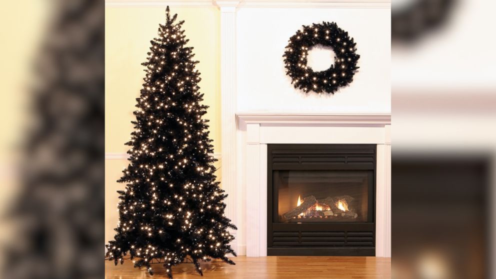 Black Christmas trees are a hot holiday decorating trend (really) | GMA