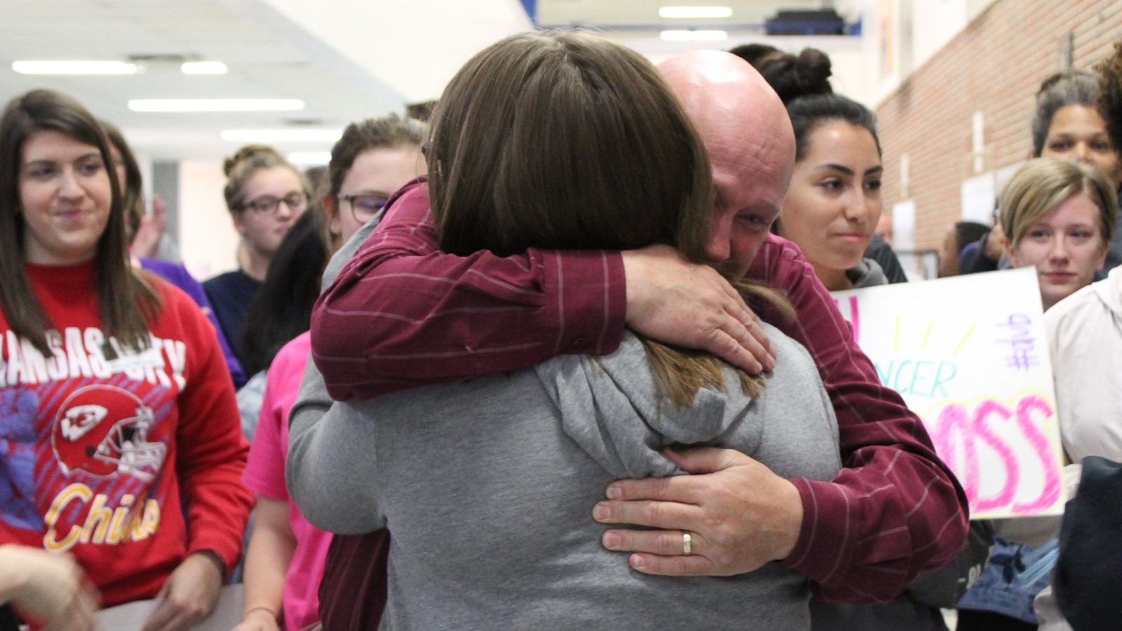 VIDEO: Teen left in tears as her classmates reveal she's cancer free