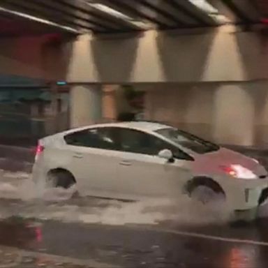 VIDEO: Dangerous storms hit fire-ravaged parts of California