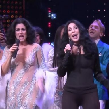 VIDEO: Cher took on stage for surprise performance after 'The Cher show' opening