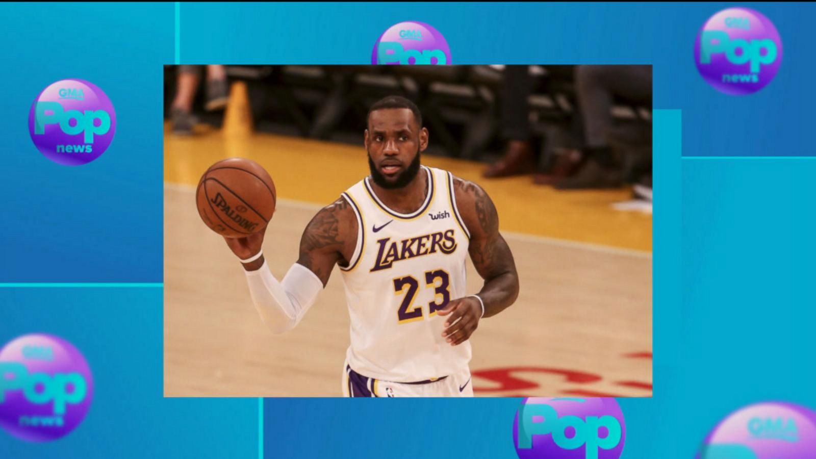 LeBron James plays a high-stakes basketball game in the trailer