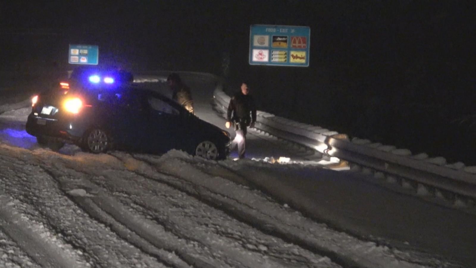 VIDEO: Winter storm barrels into the Southeast bringing heavy snow and rain