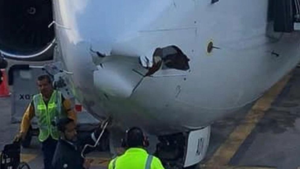 An Aeromexico Flight May Have Been Struck By A Drone Video Abc News