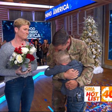 VIDEO: 'GMA' Hot List: Military dad surprised family by returning home for Christmas