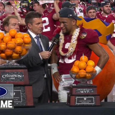 VIDEO: Alabama celebrates win over Oklahoma in the Orange Bowl