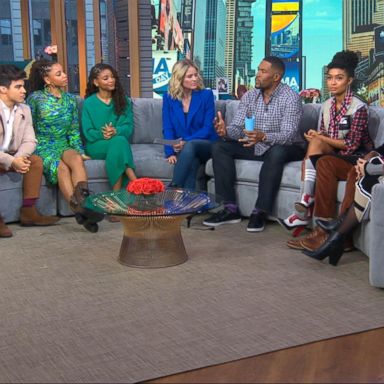 VIDEO: 'Grown-ish' cast members in Times Square