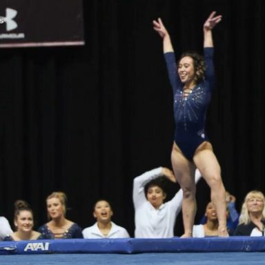 VIDEO: College gymnast's perfect routine goes viral