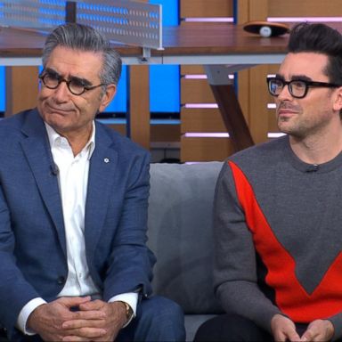 VIDEO: 'Schitt's Creek' stars Eugene and Dan Levy join Michael and Sara