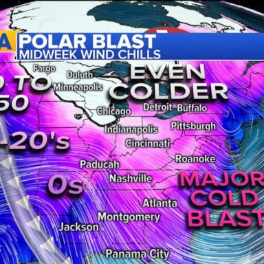 VIDEO: Arctic blast slams Midwest, heads east