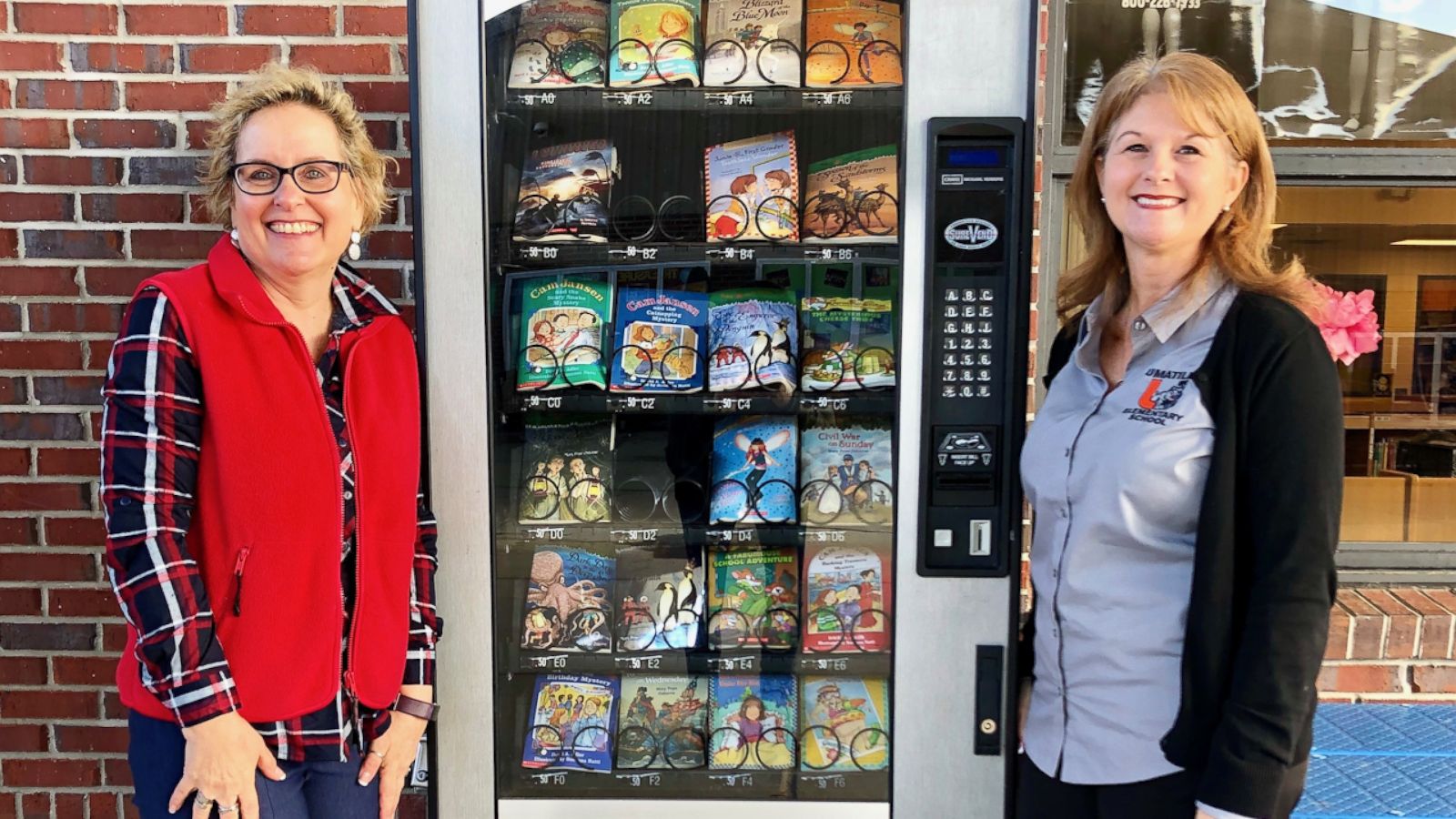 VIDEO: School reveals machine that vends books, not candy