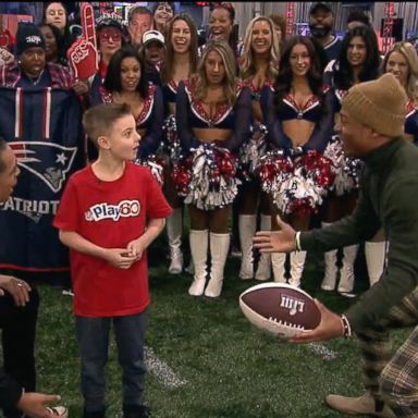 VIDEO: NFL star surprises the 'GMA' kid correspondent 