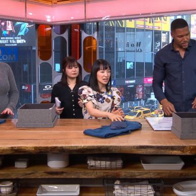 VIDEO: Marie Kondo tidies up with Sara and Michael