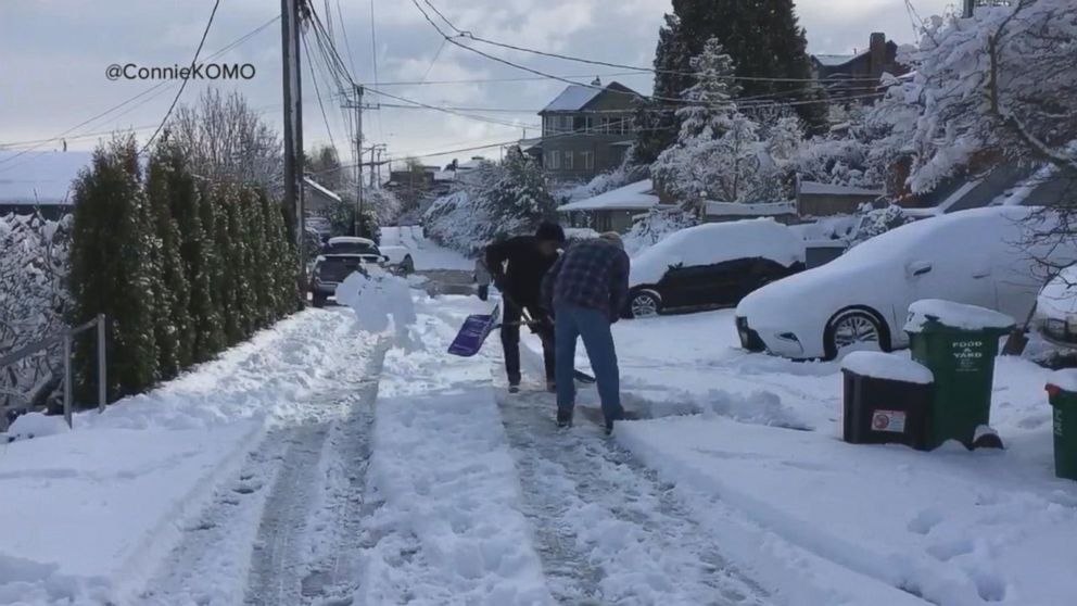 Dangerous storms coast to coast bring record snow out West GMA