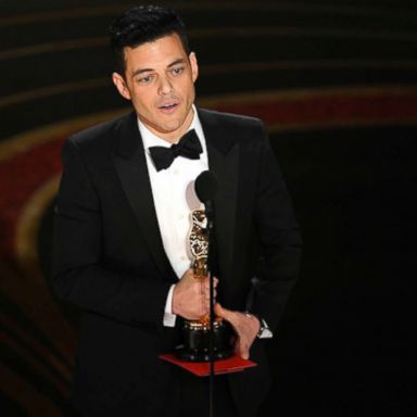 VIDEO: Rami Malek takes home an Oscar for best actor